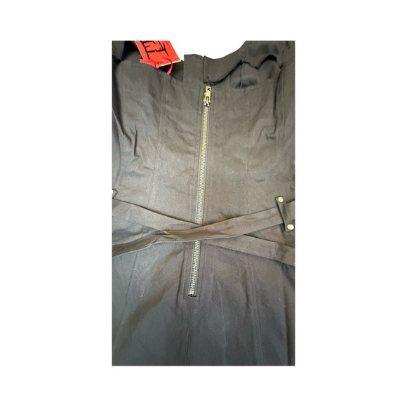 Black Buckle Strap Dress - Picture 9 of 9